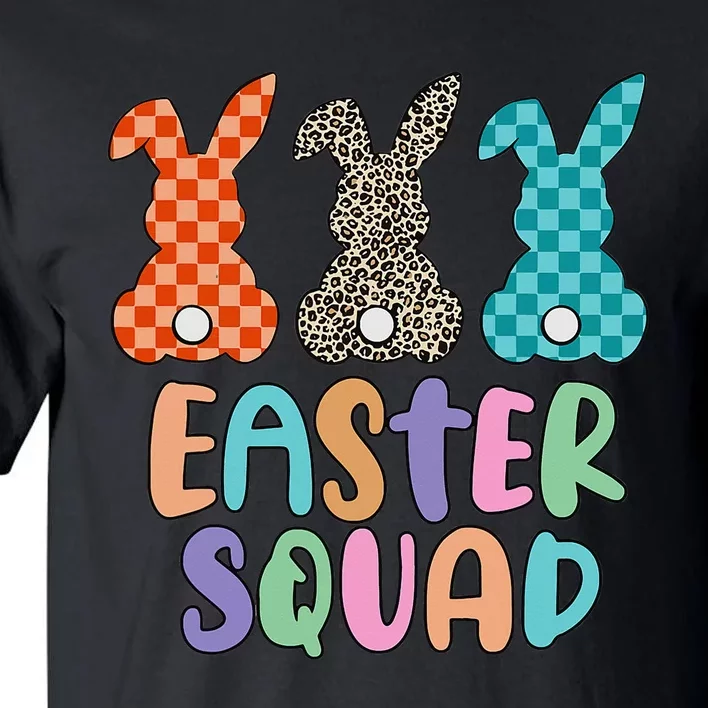 Easter Squad Leopard Bunny Gift for easter day Tall T-Shirt