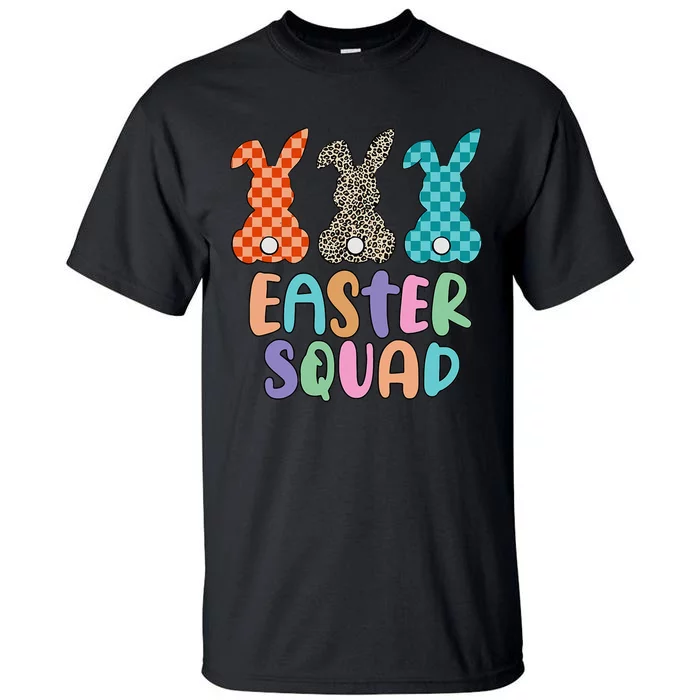 Easter Squad Leopard Bunny Gift for easter day Tall T-Shirt