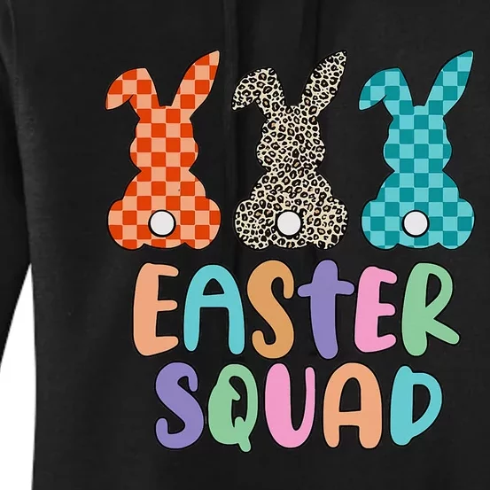 Easter Squad Leopard Bunny Gift for easter day Women's Pullover Hoodie