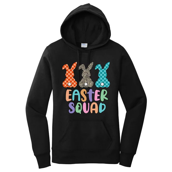 Easter Squad Leopard Bunny Gift for easter day Women's Pullover Hoodie