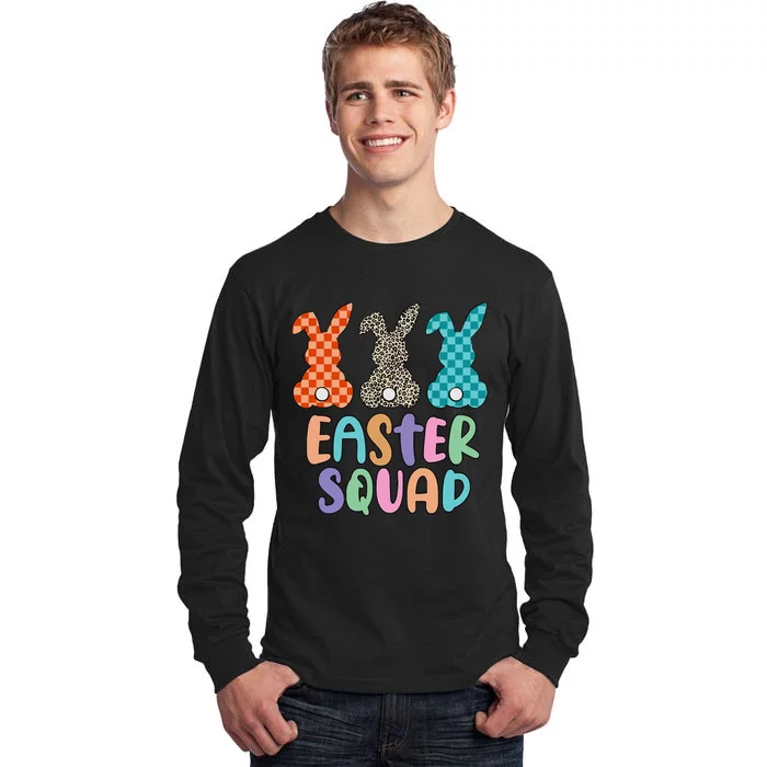 Easter Squad Leopard Bunny Gift for easter day Tall Long Sleeve T-Shirt