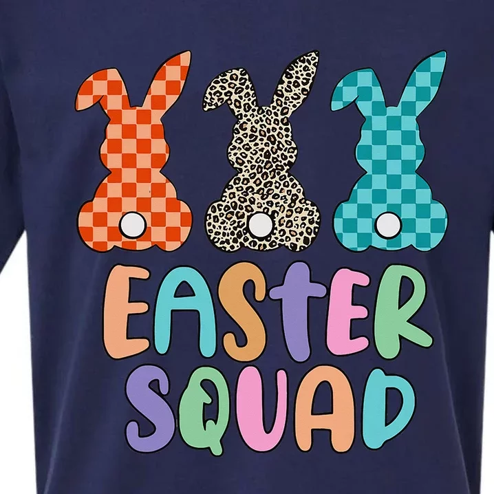 Easter Squad Leopard Bunny Gift for easter day Sueded Cloud Jersey T-Shirt