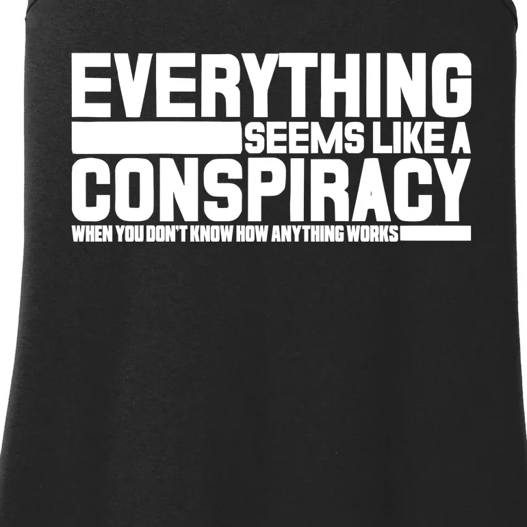 Everything Seems Like A Conspiracy Ladies Essential Tank