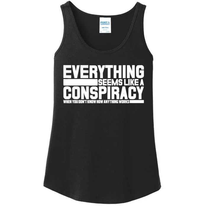 Everything Seems Like A Conspiracy Ladies Essential Tank