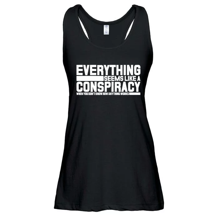 Everything Seems Like A Conspiracy Ladies Essential Flowy Tank