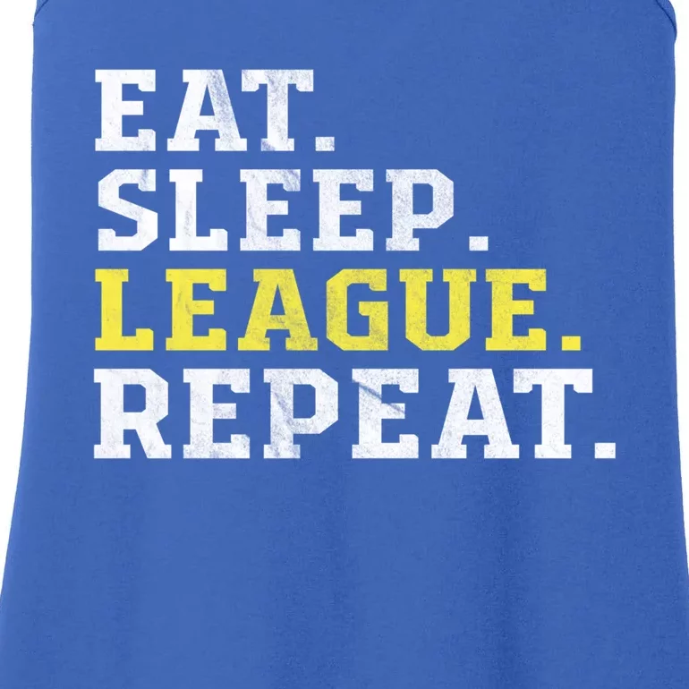 Eat Sleep League Repeat Sports Game Gaming Gift Funny Gift Ladies Essential Tank