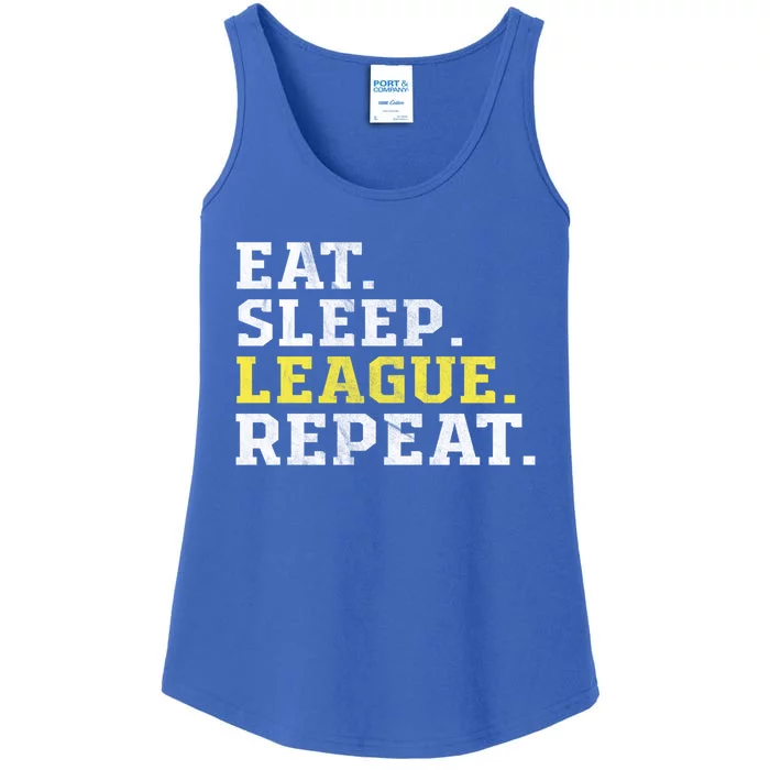 Eat Sleep League Repeat Sports Game Gaming Gift Funny Gift Ladies Essential Tank