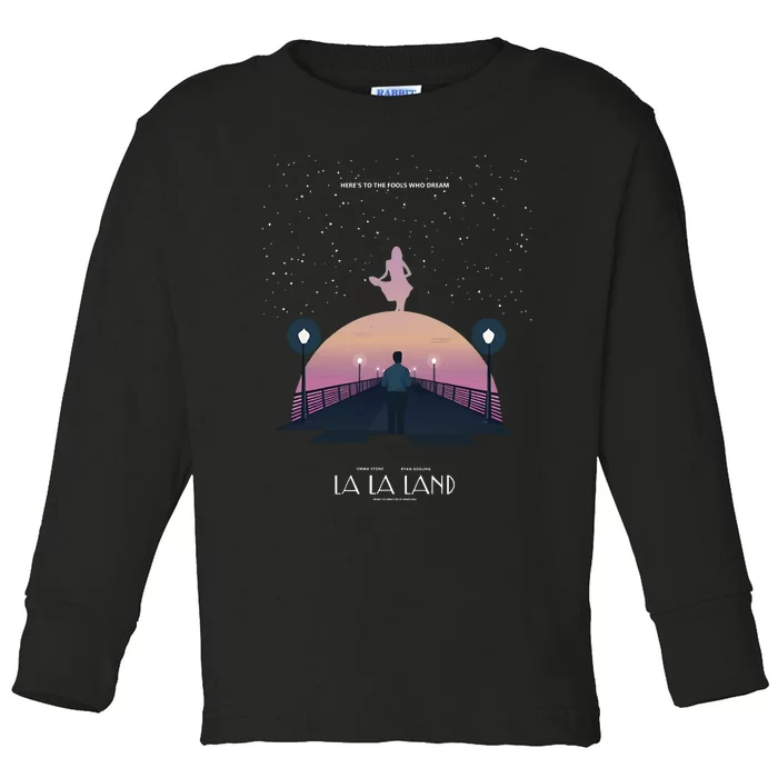 Emma Stone La La Land Here To The Fools Who Dream Toddler Long Sleeve Shirt