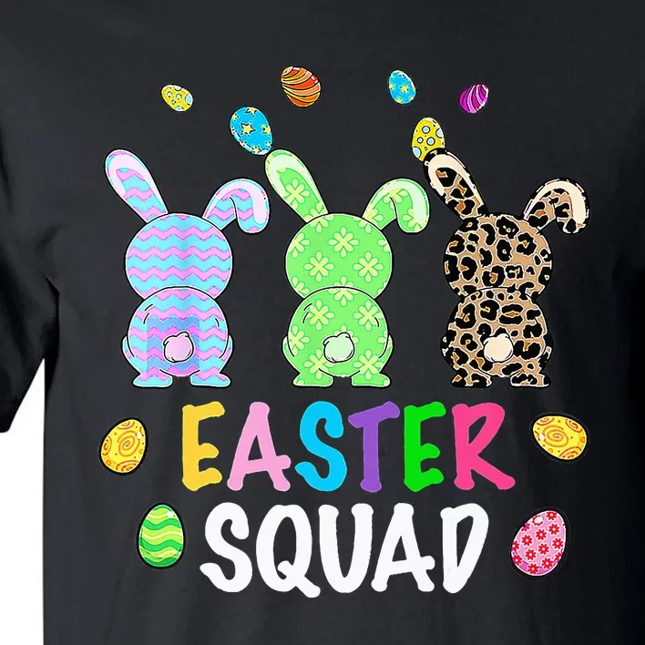 Easter Squad Leopard Bunny Rabbit Eggs hunting Tall T-Shirt