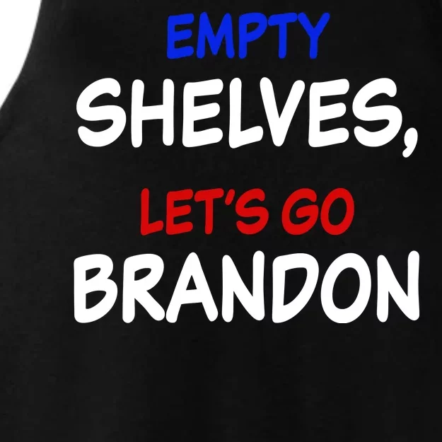 Empty Shelves Let's Go Brandon Classic Ladies Tri-Blend Wicking Tank