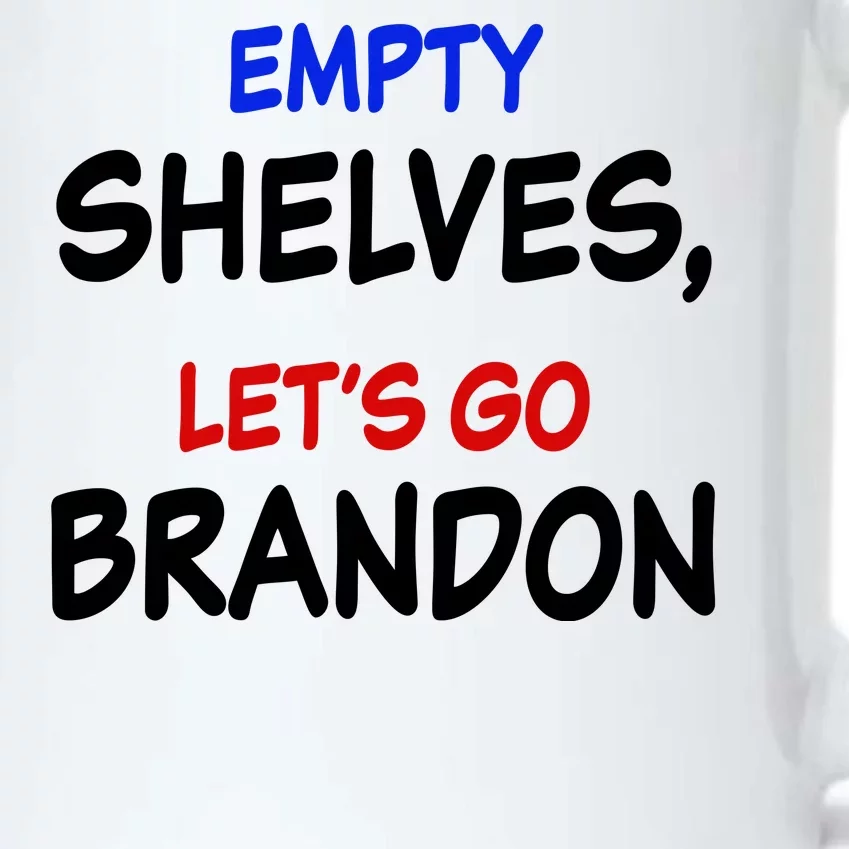 Empty Shelves Let's Go Brandon Classic Black Color Changing Mug