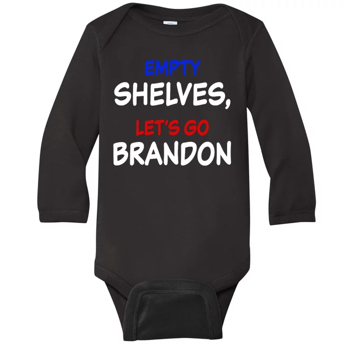 Empty Shelves Let's Go Brandon Classic Baby Long Sleeve Bodysuit