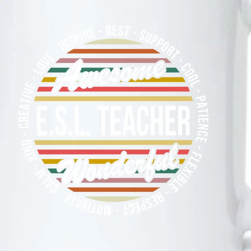 E S L Teacher Funny Funny Gift Appreciation Gift Black Color Changing Mug