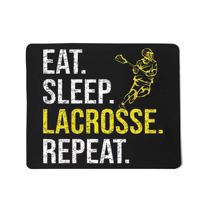 Eat Sleep Lacrosse Repeat Sports Team Gifts  Fathers Day Mousepad