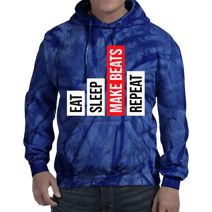 Eat Sleep Make Beats Repeat Music Producer Tie Dye Hoodie