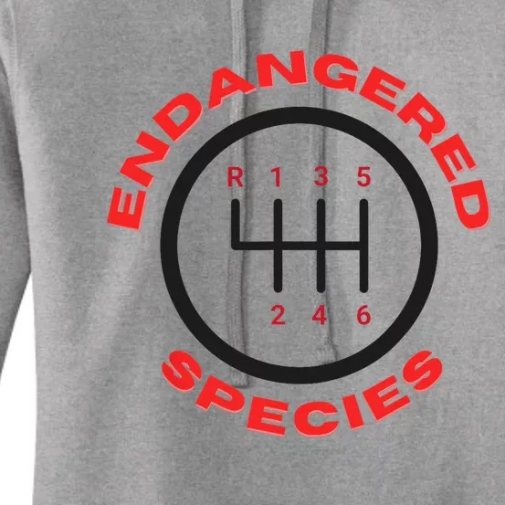 Endangered Species Manual Gearbox Stick Shift 6 Speed Women's Pullover Hoodie