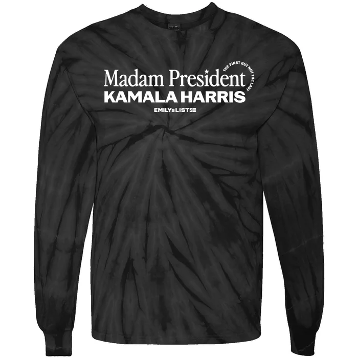 Emilyslist Store Madam President First But Not Last Tie-Dye Long Sleeve Shirt