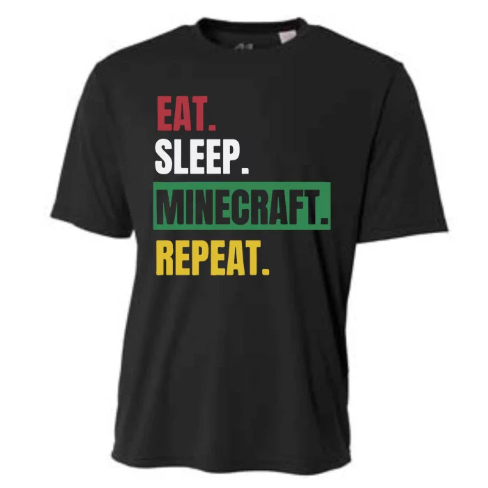 Eat Sleep Mine.Craft Repeat Cooling Performance Crew T-Shirt