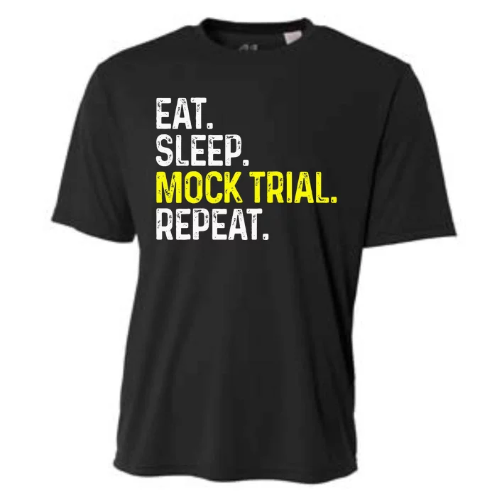 Eat Sleep Mock Trial Repeat Funny Lawyer Gift Cooling Performance Crew T-Shirt