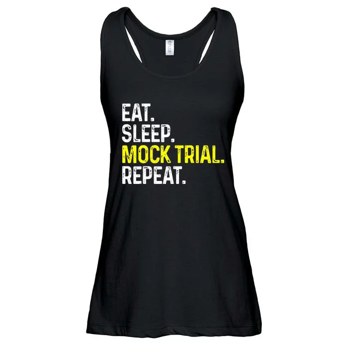 Eat Sleep Mock Trial Repeat Funny Lawyer Gift Ladies Essential Flowy Tank