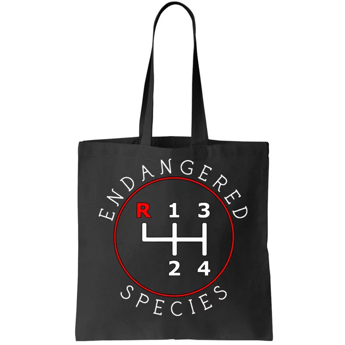 Endangered Species Manual Gearbox Stick Shift 4 Speed 1320 Tote Bag