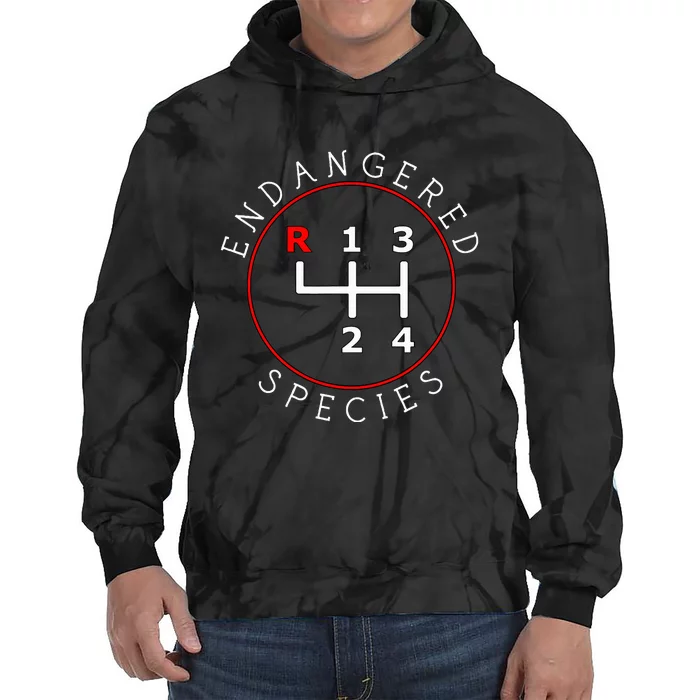 Endangered Species Manual Gearbox Stick Shift 4 Speed 1320 Tie Dye Hoodie