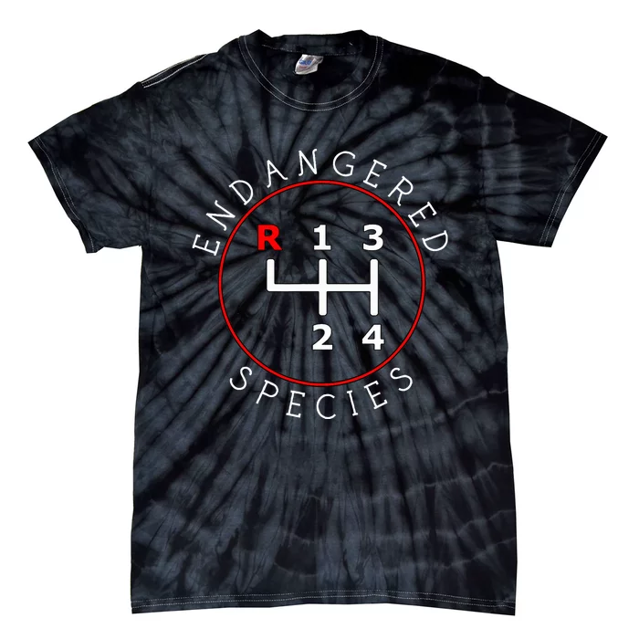 Endangered Species Manual Gearbox Stick Shift 4 Speed 1320 Tie-Dye T-Shirt