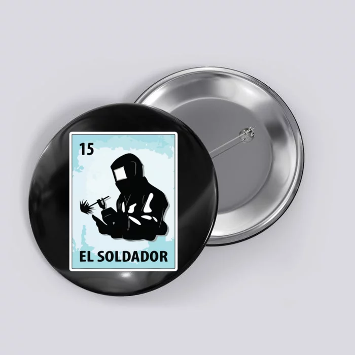 El Soldador Mexican Welder Cards Button