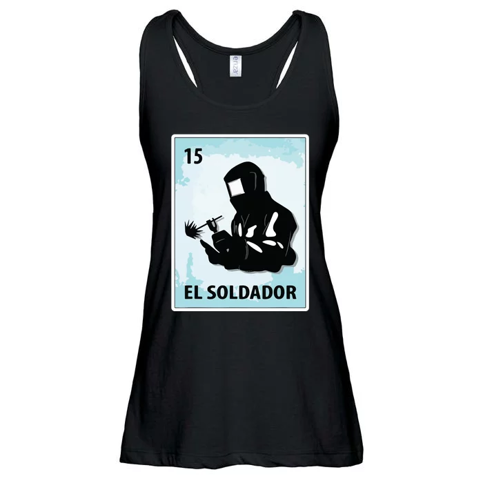 El Soldador Mexican Welder Cards Ladies Essential Flowy Tank