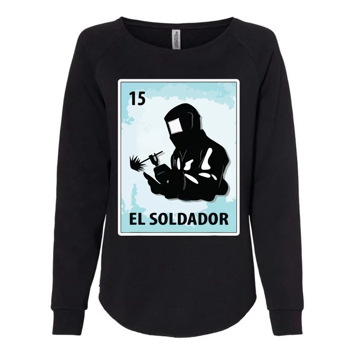 El Soldador Mexican Welder Cards Womens California Wash Sweatshirt