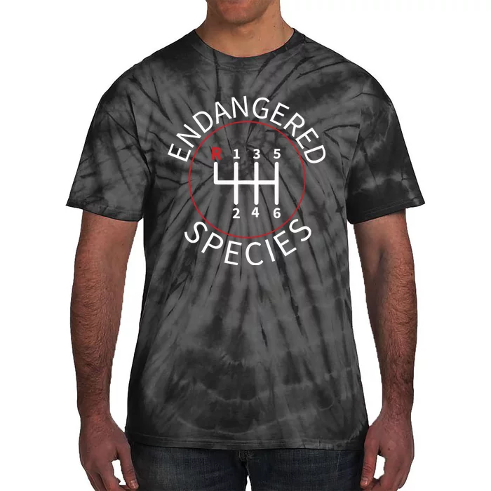 Endangered Species Manual Gearbox Stick Shift 6 Speed Tie-Dye T-Shirt