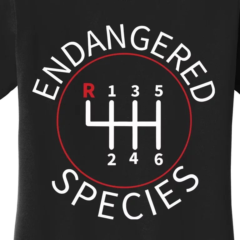 Endangered Species Manual Gearbox Stick Shift 6 Speed Women's T-Shirt