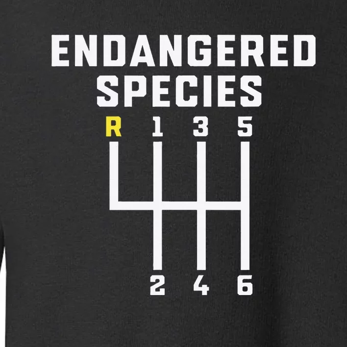 Endangered Species Manual Gearbox Stick Shift 6 Speed Toddler Sweatshirt