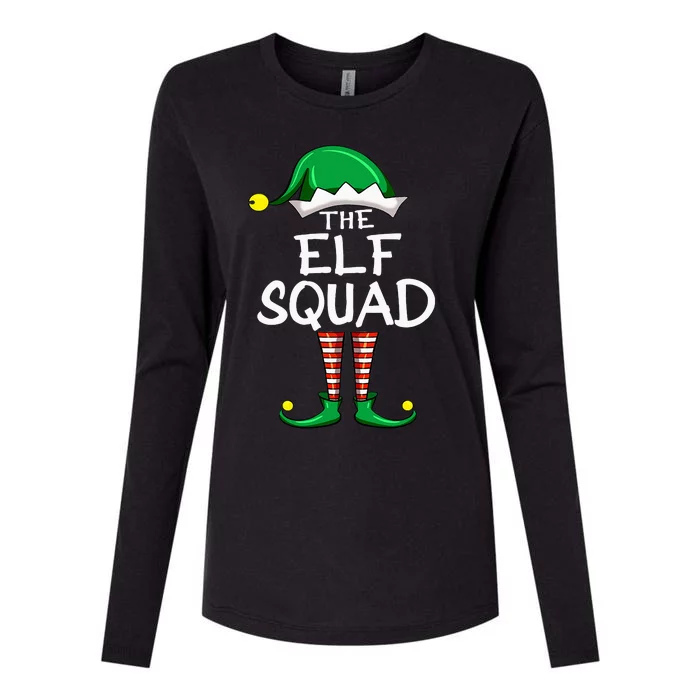 Elf Squad Matching Group Funny Christmas Pajama For Family Womens Cotton Relaxed Long Sleeve T-Shirt