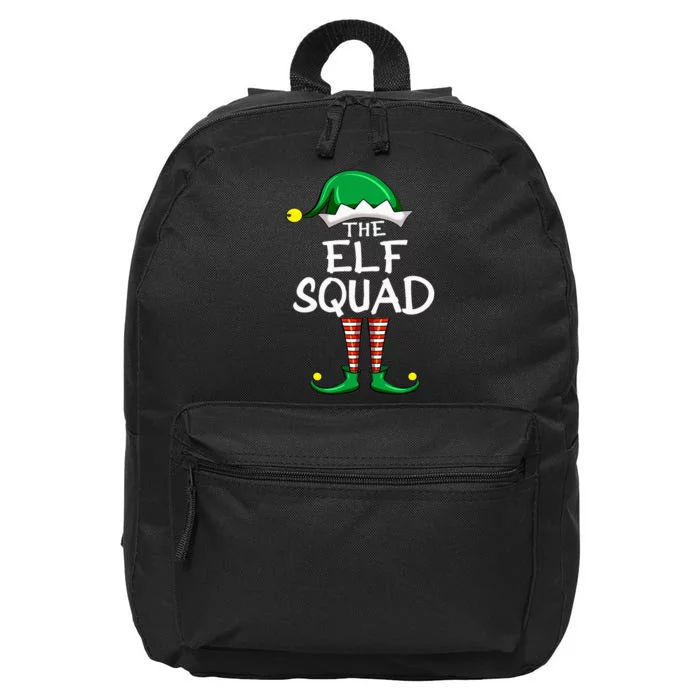 Elf Squad Matching Group Funny Christmas Pajama For Family 16 in Basic Backpack