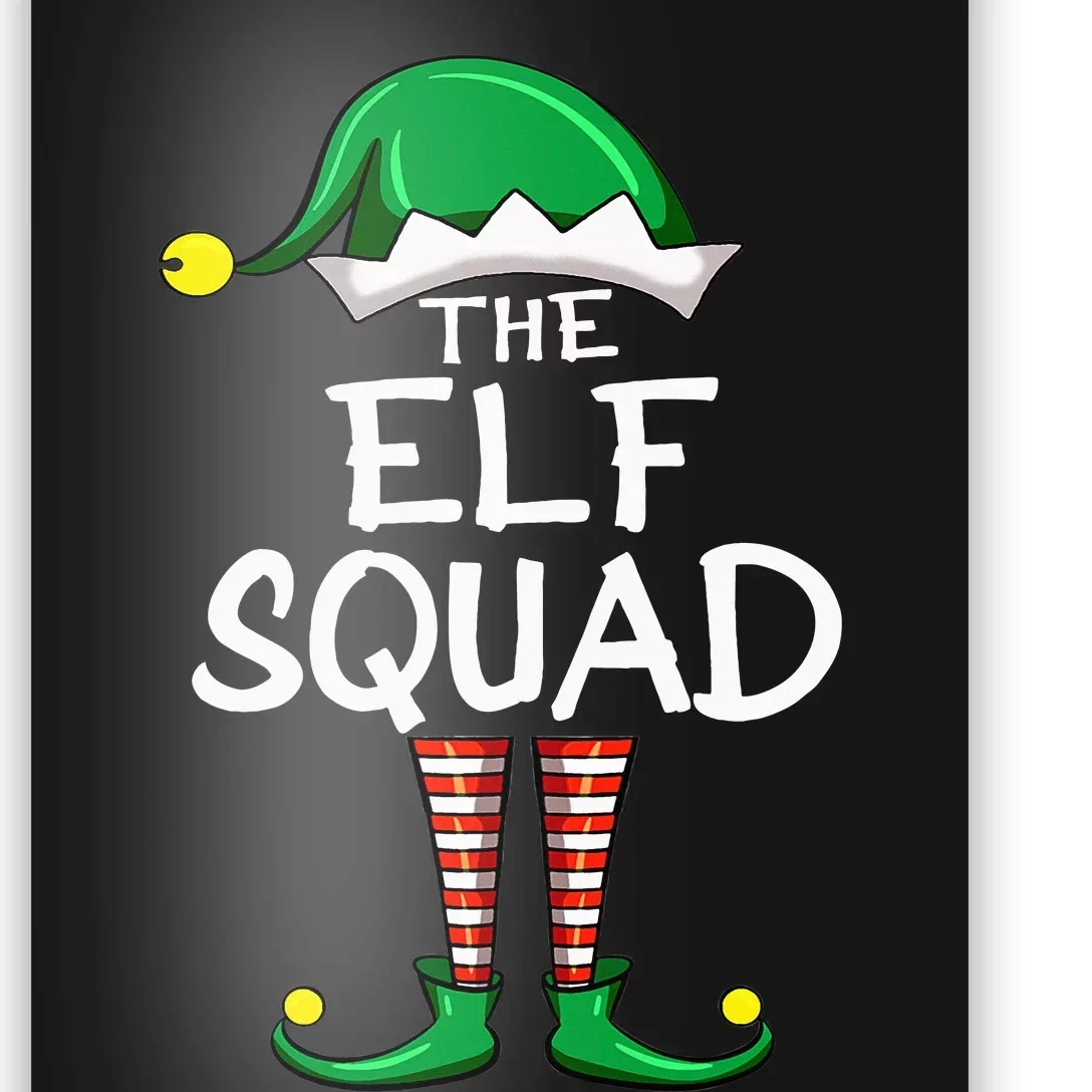 Elf Squad Matching Group Funny Christmas Pajama For Family Poster