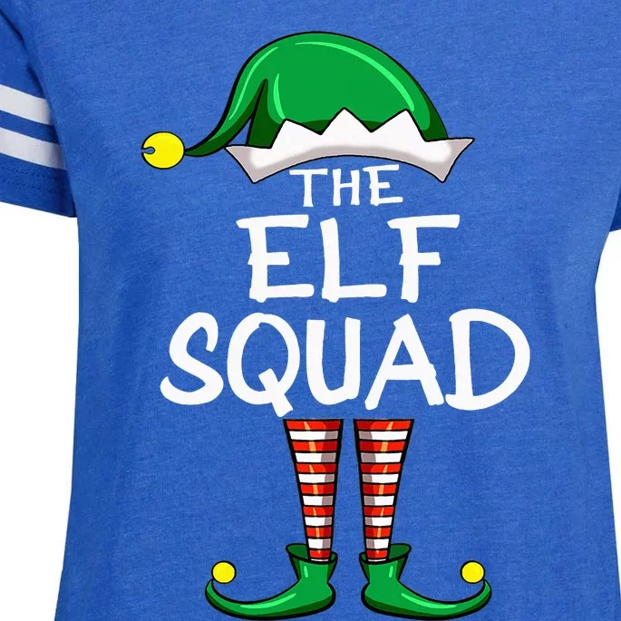 Elf Squad Matching Group Funny Christmas Pajama For Family Enza Ladies Jersey Football T-Shirt