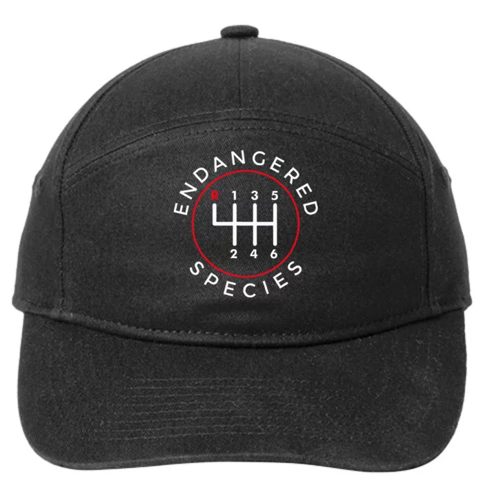 Endangered Species Manual Gearbox Stick Shift 6 Speed 7-Panel Snapback Hat