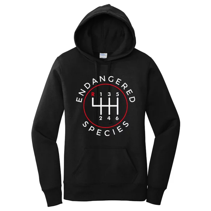 Endangered Species Manual Gearbox Stick Shift 6 Speed Women's Pullover Hoodie