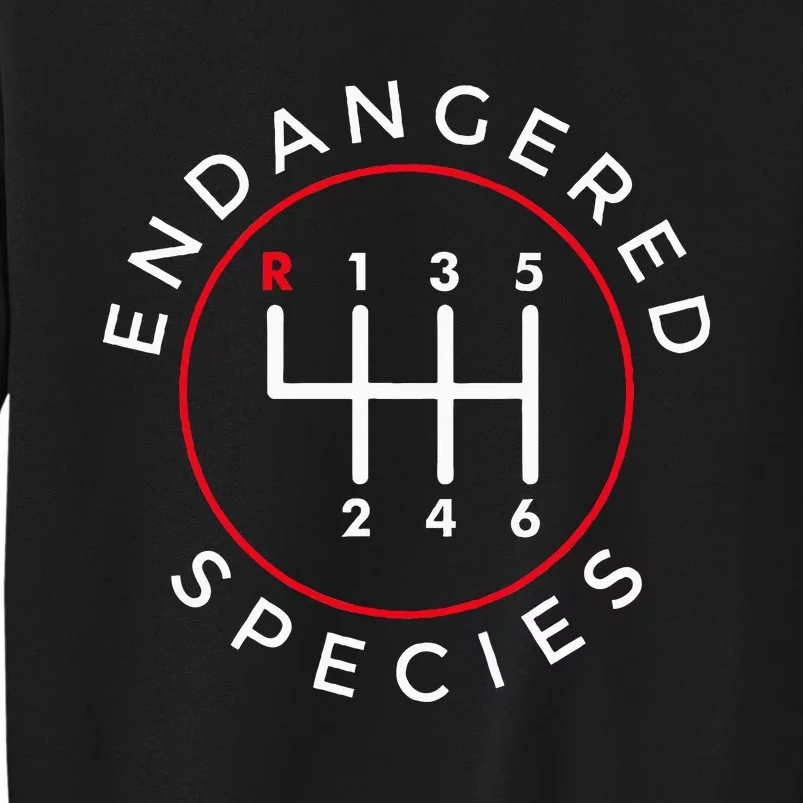 Endangered Species Manual Gearbox Stick Shift 6 Speed Tall Sweatshirt