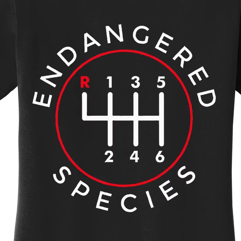 Endangered Species Manual Gearbox Stick Shift 6 Speed Women's T-Shirt