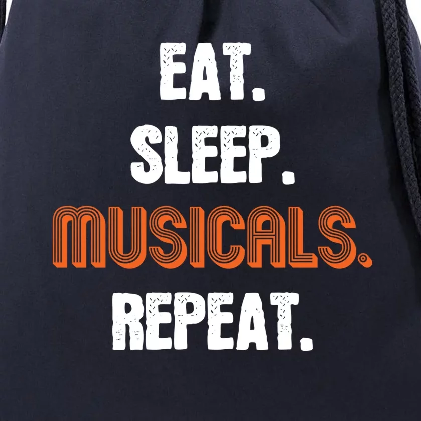 Eat Sleep Musicals Repeat Gift Drawstring Bag