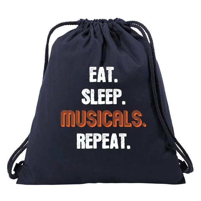 Eat Sleep Musicals Repeat Gift Drawstring Bag