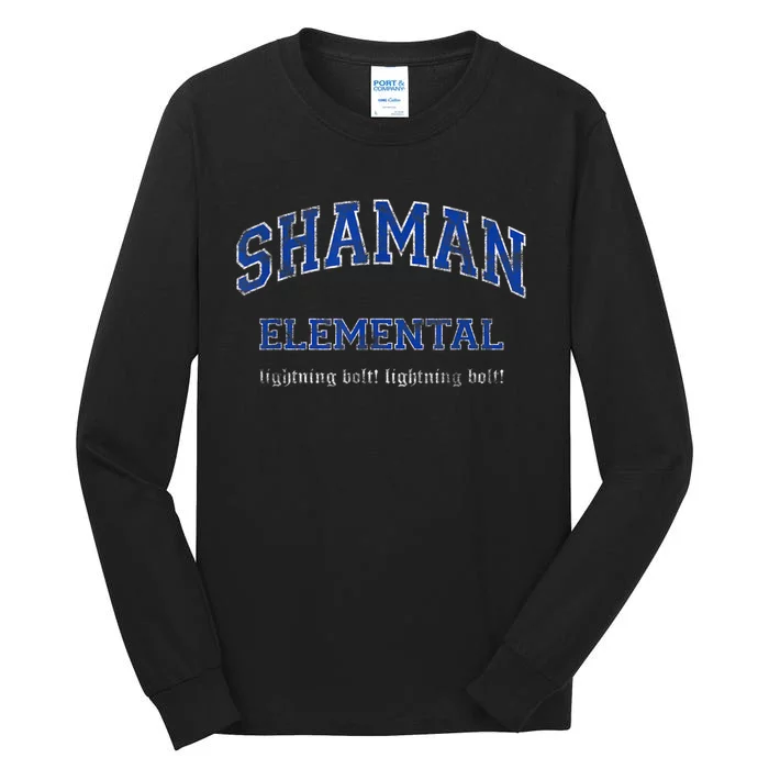 Elemental Shaman MMO Gamer Tall Long Sleeve T-Shirt