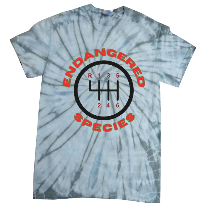 Endangered Species Manual Gearbox Stick Shift 6 Speed Tie-Dye T-Shirt