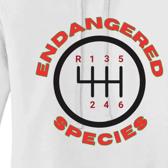 Endangered Species Manual Gearbox Stick Shift 6 Speed Women's Pullover Hoodie