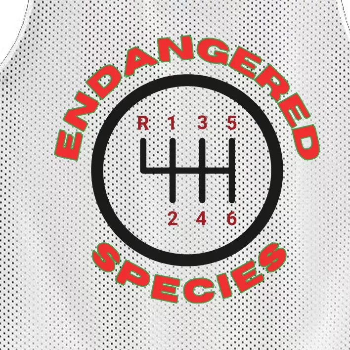 Endangered Species Manual Gearbox Stick Shift 6 Speed Mesh Reversible Basketball Jersey Tank