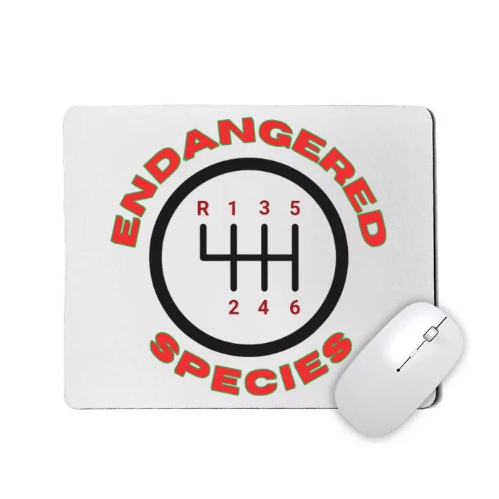 Endangered Species Manual Gearbox Stick Shift 6 Speed Mousepad