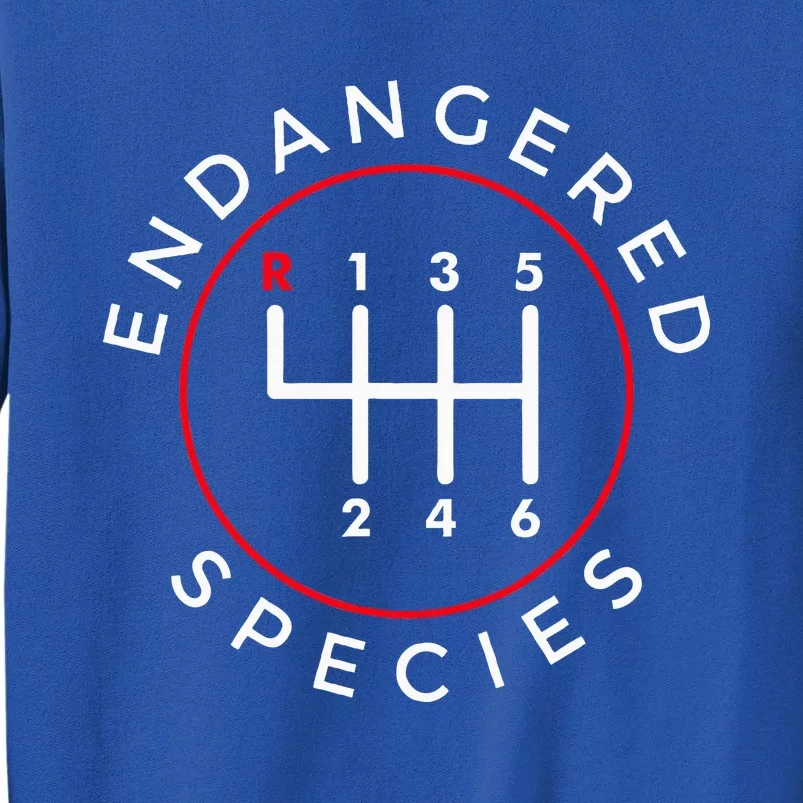 Endangered Species Manual Gearbox Stick Shift 6 Speed Tall Sweatshirt