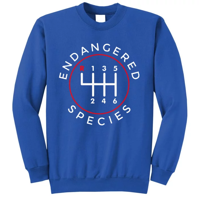 Endangered Species Manual Gearbox Stick Shift 6 Speed Tall Sweatshirt